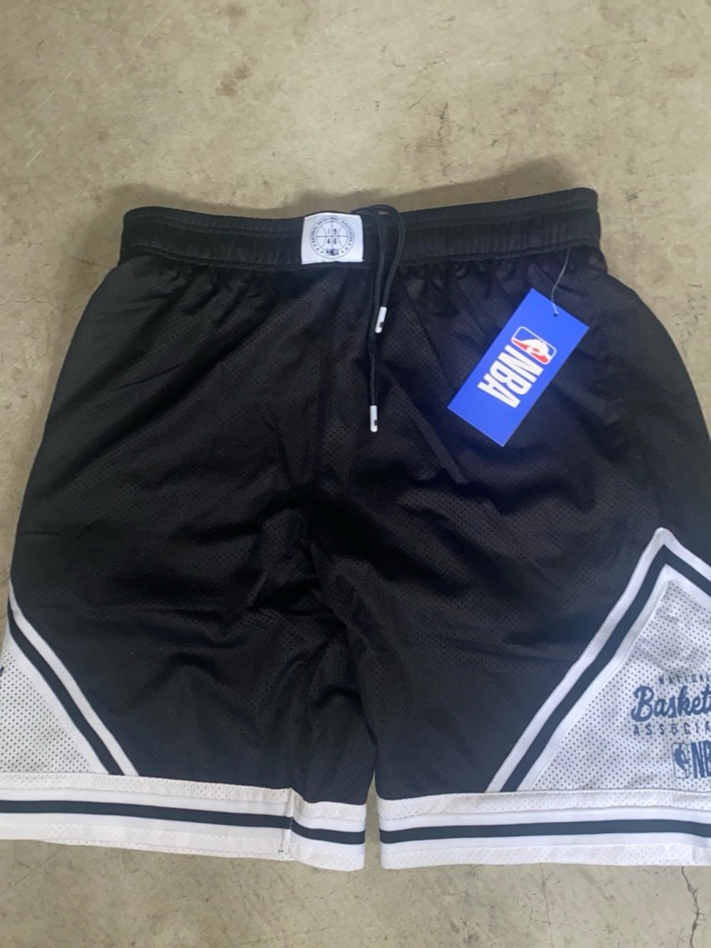 NBA Black and White Men's Athletic Shorts